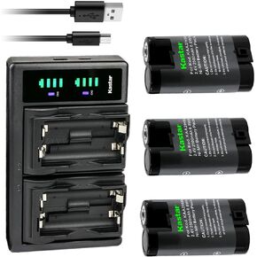 Kastar 1-Pack Battery & LTD2 USB Charger (2500mAh, 2.4V) for Kodak EasyShare C533, C603, C613, C623, C633, C643, C653, C663, C703, C713, C743 Cameras - Black