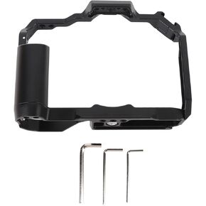 Camera Cage for ZF, Aluminum Alloy Camera Rig Cold Shoe and 1/4 3/8 Screw Mouting, Camcorder Stabilizer Extension Cage, Video Filmmaking Stabilizer Rig