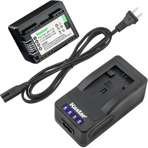 Kastar LED Super Fast Charger & Camcorder Battery x1 for Canon BP-718 BP718 BP-727 and Canon VIXIA HF M506 HF M66 HF M68 HF M606 HF M76 HF M78 HF M706 HF M86 HF M88 HF M806 VIXIA HF M50 HF M52 Camera