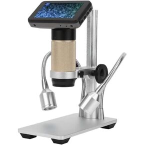 Digital Microscope, 10X-300X Magnification, 3MP Resolution, HDMI USB Soldering, Video Microscopes, for Phone Repairing SMT SMD DIY, Compatible Windows