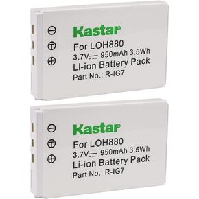 Kastar 2-Pack Battery Replacement for Logitech R-IG7 RIG7 R1G7 RLI001.9 R-RG7 Logitech Harmony One Advanced Harmony 720 Harmony 720 Pro Harmony 720 Remote Harmony 780 Harmony 785 Harmony 880