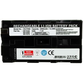 XSP Replacement Battery NP-F330 NP-F530 NP-F570 NP-F550 MN CCD-SC7 CCD-SC9 CCD-TR12 CCD-TR1E CCD-TR2600E 2000mAh