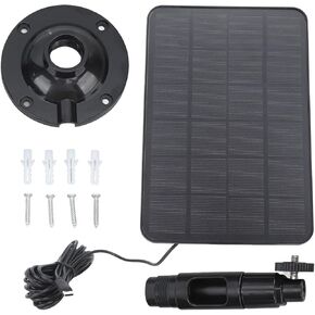 10W 5V Solar Panel,for No line Outdoor Security Camera IP65 Waterproof Monocrystalline Silicon Solar Charger Type C Black