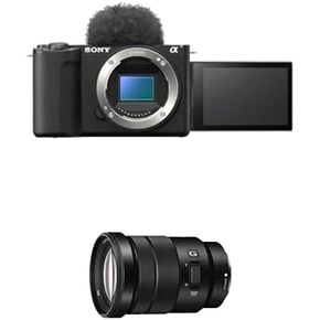 Sony Alpha ZVE10 II-APS-C قابلة للتبديل العدسات غير المرآة Camera 'Camera + Sony NPFZ100 Z-Serible Battery القابلة لإعادة الشحن