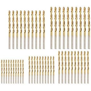 50 PCS ، بتات تويست التيتانيوم ، 1/16 "، 5/64" ، 3/32 "، 7/64" ، 1/8 "[10pcs لكل]