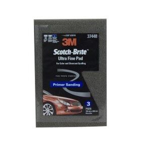 3M Gray Ultra Fine Sanding Pad, Silicon Carbide, 2000 Grit, 3 Pack