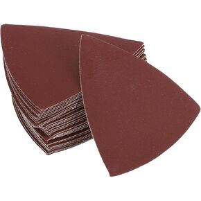 30 Pcs 3.15 Inch 320 Grit Universal Sanding Discs - Hook and Loop Sandpaper - Paper Base Red