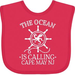 inktastic Cape May New Jersey Baby Bib