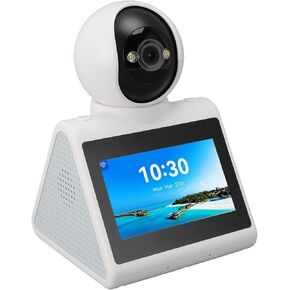 2 Way Video Calling Camera with HD Screen, 2K Indoor Home Security Camera Supports Ai Voice Function, Security Camera for Baby Nanny Elderly Pet
