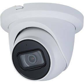 8MP 4K HD PoE Turret Network Camera IPC-HDW2841TM-S, IP Security Camera for Dahua N81CJ02, 98ft Night Vision, Smart Motion Detection, Starlight, Built in Mic, IP67, 2.8mm Fixed Lens, White