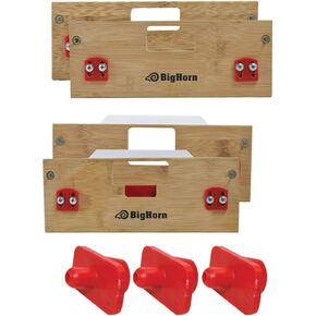 Big Horn 70146 Matplates & Strike Templates (A & B) مع محددات مركزية-أحجام النهاية (1 بوصة × 2-1/4 بوصة-1-1/8 بوصة × 2-1/4 بوصة-1-1/8 بوصة × 2-3/4 بوصة)