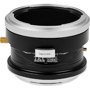 Fotodiox Pro TLT ROKR - Tilt/Shift Lens Mount Adapter Compatible with Pentacon 6 (Kiev 66) Lens to Fuji GFX System (G Mount) Cameras