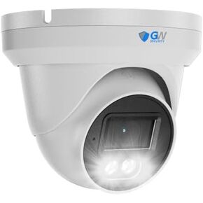 GW Security NDAA & TAA متوافق 4K 8MP في الهواء الطلق POE IP ميكروفون 2.8 مم كاميرا أمان قبة الزاوية العريضة (GW8677MIC)