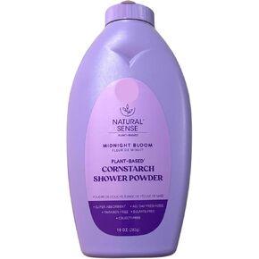 Plant-Based Cornstarch Shower Powder, Midnight Bloom Scent, 10 Oz, Paraben-Free, Sulfate-Free