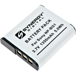 SDNPBG1 Rechargeable Lithium-Ion Battery Pack - Ultra High Capacity (3.7v 1200mAh) Replacement for Sony NP-BG1 & NP-FG1 Batteries - For Sony Cyber-shot DSC-G1, DSC-H3, DSC-H7, DSC-H9, DSC-H10, DSC-H50, DSC-H55, DSC-H70, DSC-H90, DSC-HX5, DSC-HX5V, DSC-HX7