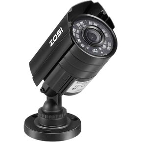 ZOSI 720P HD 1280TVL Hybrid 4-in-1 TVI/CVI/AHD/960H CVBS CCTV Camera Home Security Day/Night Camera Aluminum Metal Housing for HD-TVI, AHD, CVI, and CVBS/960H Analog DVR (Renewed)