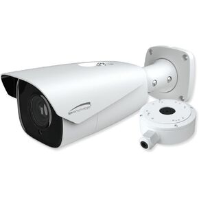 Speco O2BLP1M 2MP License Plate Recognition IP Bullet Camera with Junction Box, 7-22mm Motorized Lens