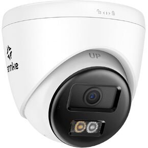ANNKE 4K Ultra HD PoE Security Camera System, Surpport Two-Way Talk, Human& Vehicle Detection, Smart Dual Light Night Vision, Flash&Audio Alarm, IP67 Waterproof, Build in 512GB SD Card Slot, 4mm Lens