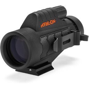 Athlon Optics Midas 10x42 Pro UHD أحادي مع ATBR MIL راحة العين للبالغين والأطفال ، أحادي الطاقة عالية الصيد ، مراقبة الطيور ، والمزيد