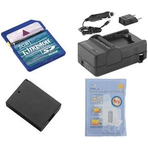 Panasonic Lumix DMC-FS35 Digital Camera Accessory Kit Includes: ACD341 Battery, PT71 Charger, KSD2GB Memory Card, ZELCKSG Care & Cleaning
