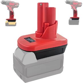 for DeWalt 20V to M12 12V Converter, for Milwaukee M18 to M12 Battery Adapter, for DeWalt to Milwaukee, Fit for MilWauke M18 18V Battery Convert to Milwauke M12 Power Tools