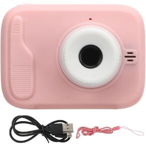 Kids Camera 20MP Dual Rear Cameras Mini Toddler Digital Video Camera with Flash Light for Kids Selfie Selfie Camera Mini Camera (Pink)