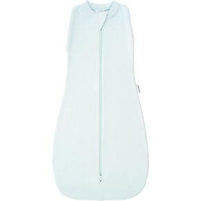 Tiny Twinkle Baby Sleep Sack 3-6 Months 1.0 TOG, Cotton & Elastane Wearable Blanket, Swaddle Transition Micro-Fleece, Machine Washable(Sage Checkers)