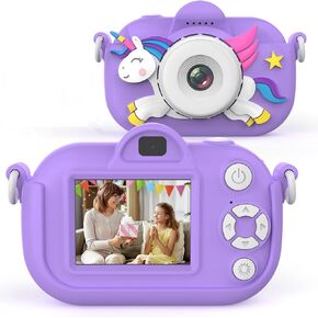 Kids Camera Toddler Toys for Girls Boys, 32MP Digital Camera for 3 4 5 6 7 8 Year Old Girl Birthday Gifts, Video Camera for Kids