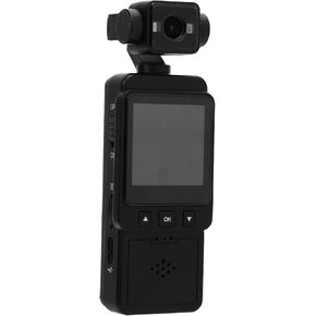Dpofirs 1080P HD Wearable Camcorder, 360° Rotatable Lens Motion Detection Auto Record, Color LCD Screen Back Clamp Mount for Various Activities Travel Hiking Skiing Cycling Classes