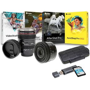 Sony SEL40F25G FE 40mm f/2.5 G Full-Frame Ultra-Compact G Lens with Fast Autofocus - Lightweight Lens Bundle with Editing Software, 64GB Memory Card, Mug, and Accessories (5 Items)