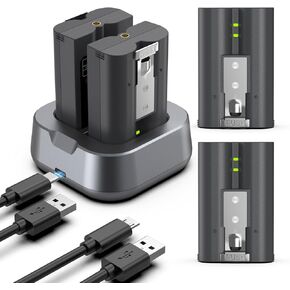 4 Pack 7200mAh Replacement for Ring Battery with Charger Station, High Capacity Camera Battery Compatible with Ring-Doorbell 2/3/4/3plus, Stick Up Cam/Spotlight Cam and Peephole Cam for Indoor/Indoor
