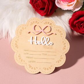 ylsteed baby إعلان علامات اسم علامة الخشب Hello World Newborn Newborn إعلان إعلان الولادة لتوقيع حديثي الولادة الدعائم الحضانة مستشفى استحمام الطفل من أجل الصبي والبث الفتاة