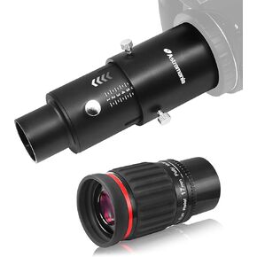 Astromania 1.25"/2"- 17mm 70 Degree Super Wide Angle (SWA) - Bundle with - Variable Projection Adapter 1.25" Extension Tube Kit