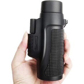 Monocular Telescope, 10x32 Monocular Telescope, High Power BAK4 Prism Lens Monocular Compact with Smartphone Adapter Life Waterproof Monocular for Adult Bird Watching Outdoor Travel