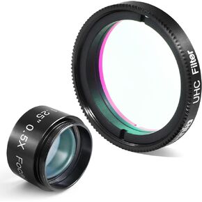 Astromania 0.5X Reducer - Bundle with - 1.25" UHC (Ultra High Contrast) Filter
