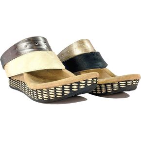 Modzori Veronica Women's Mid Wedge 4-Way Reversible Sandal