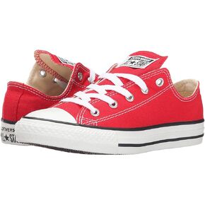 Converse Unisex Low-Top, Red White, 9.5 US Women