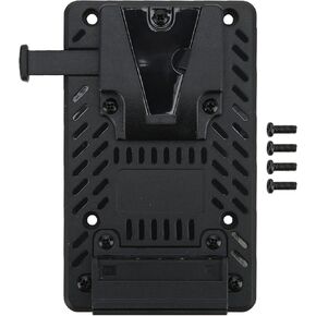 V Lock Mount Battery Plate, V Lock DIY Battery Hanging Gusset Battery Plate with V Lock Mount Power Supply Splitter Adapter for Camera Battery Protection