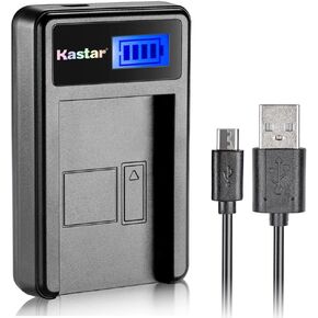 Kastar LCD Slim USB Charger for Canon BP-808 BP808 and Canon VIXIA HF G10 G20, HFM30 M31 M32 M40 M41 M300 M400, HF S10 S11 S20 S21 S30 S100 S200, HF10 HF11 HF20 HF21 HF100 HF200, HG20 HG21 HG30 XA10