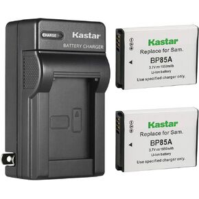 Kastar 1-Pack Battery and AC Wall Charger Replacement for Samsung EA-BP85A, EA-BP85A /E, BP-85A BP85A Battery, SBC-85A Charger, Samsung EC-PL210ZBPUUS, EC-SH100ZBPBUS, EC-SH100ZBPRUS, EC-SH100ZBPSUS