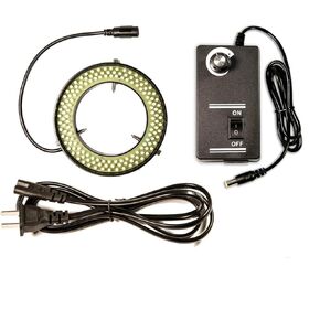 61MM Metal 144pcs Stereo Microscope LED Adjustable Ring Light for Industrial Visual Inspection