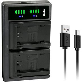 Kastar LTD2 USB Battery Charger Replacement for Sony NP-FZ100, Alpha a6600, Alpha A7 III, ILCE-7M3, ILCE-7M3K, Alpha A7 IV, Alpha A7R III, Alpha A7R3, Alpha ILCE-7RM3, Alpha A7C A7c Cameras