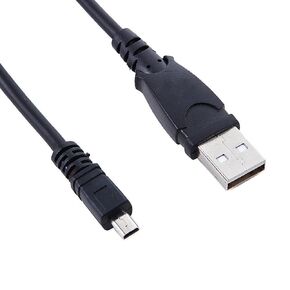 MaxLLTo® Olympus VR-330 USB Cable, 5 FT USB PC Battery Power Charger Camera Data Cable Cord for Olympus VR-330 VR330, 2-in-1 Features