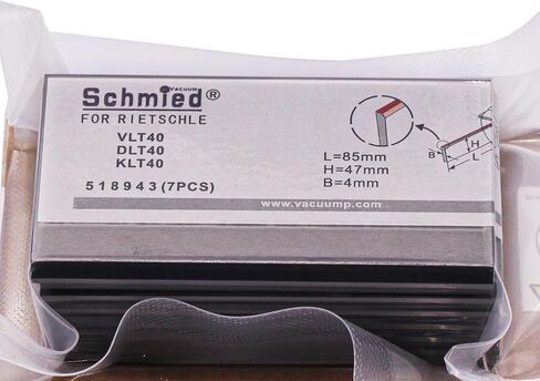 Schmied Carbon Vane(Pack of 7 Pcs, 85mm*47mm*4mm) 518943 For Rietschle Pump DLT40, KLT40, VLT40, TR40DV, TR41DV, VTN40, VTN41, KTN40, KTN41, DTN40, DTN41 in Kuwait