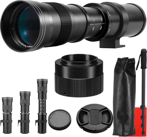 420-800mm f/8.3 Manual Telephoto Zoom Lens for Olympus OM-D,E-M1,E-M5,E-M10,Pen-F,E-PL8,E-PL7,E-P5,E-PL5,E-PM2,E-P1,P2,PL1,PL1s,PL2 Micro Four Thirds Digital Cameras in Kuwait