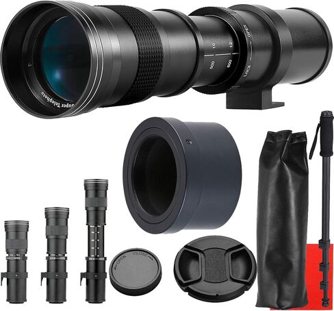420-800mm f/8.3 Manual Telephoto Zoom Lens for Olympus OM-D,E-M1,E-M5,E-M10,Pen-F,E-PL8,E-PL7,E-P5,E-PL5,E-PM2,E-P1,P2,PL1,PL1s,PL2 Micro Four Thirds Digital Cameras in Kuwait