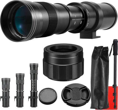 420-800mm f/8.3 Manual Telephoto Zoom Lens for Olympus OM-D,E-M1,E-M5,E-M10,Pen-F,E-PL8,E-PL7,E-P5,E-PL5,E-PM2,E-P1,P2,PL1,PL1s,PL2 Micro Four Thirds Digital Cameras in Kuwait