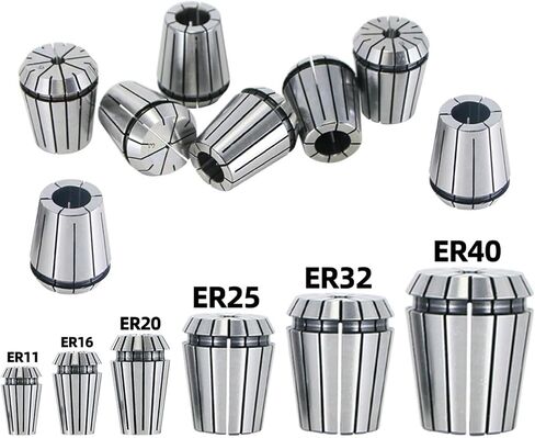 collet, ER8 ER11 ER16 ER20 ER25 ER32 ER40 ER Spring Collet Chuck Clamping tool Drill Collets chuck CNC Milling Lathe Tool Milling Cutter(ER40-29mm) in Saudi Arabia