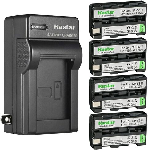 Kastar 3-Pack Battery and AC Wall Charger Replacement for Sony DSC-F55, DSC-F55V, DSC-P1, DSC-P20, DSC-P30, DSC-P50 Cameras in Saudi Arabia