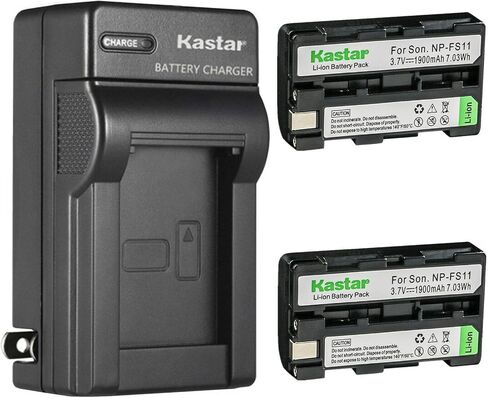Kastar 3-Pack Battery and AC Wall Charger Replacement for Sony DSC-F55, DSC-F55V, DSC-P1, DSC-P20, DSC-P30, DSC-P50 Cameras in Saudi Arabia